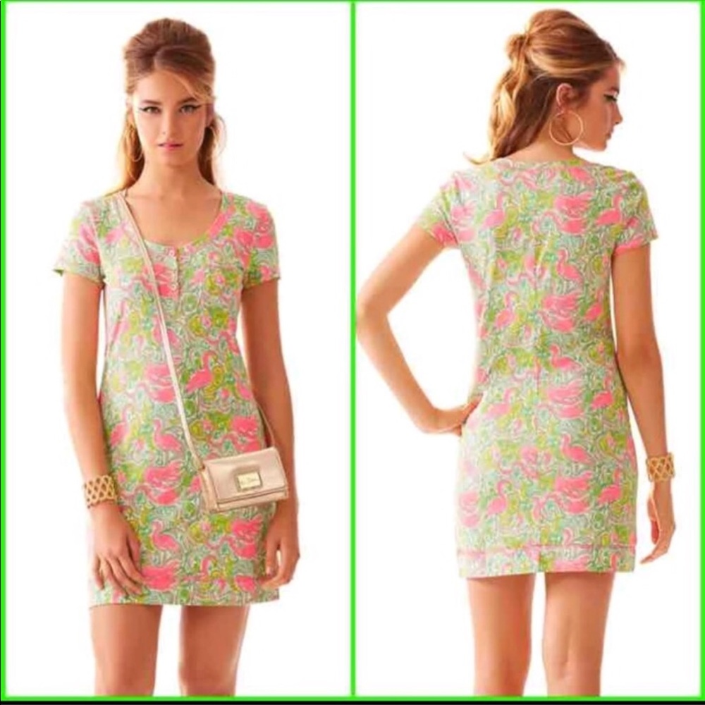 Lilly Pulitzer Hot Wings T-shirt  Flamingo Dress